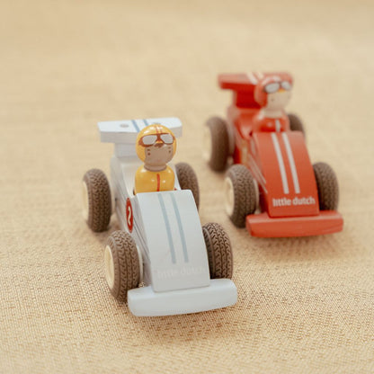 Little Dutch Voitures de course à friction en bois