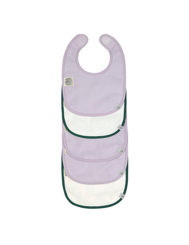 Lässig Bavoir Happy Rascals Heart Lavender - 5 pièces