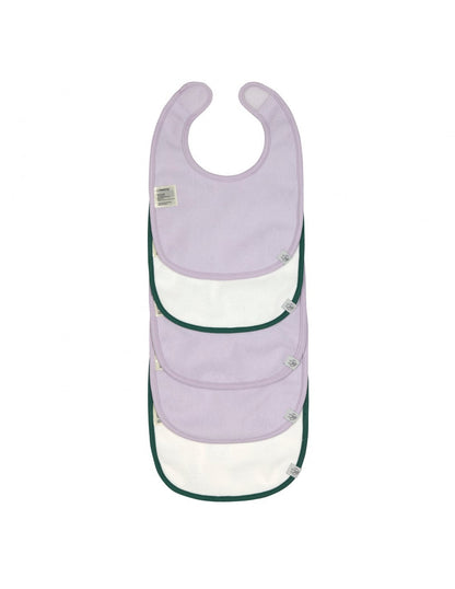 Lässig Bavoir Happy Rascals Heart Lavender - 5 pièces