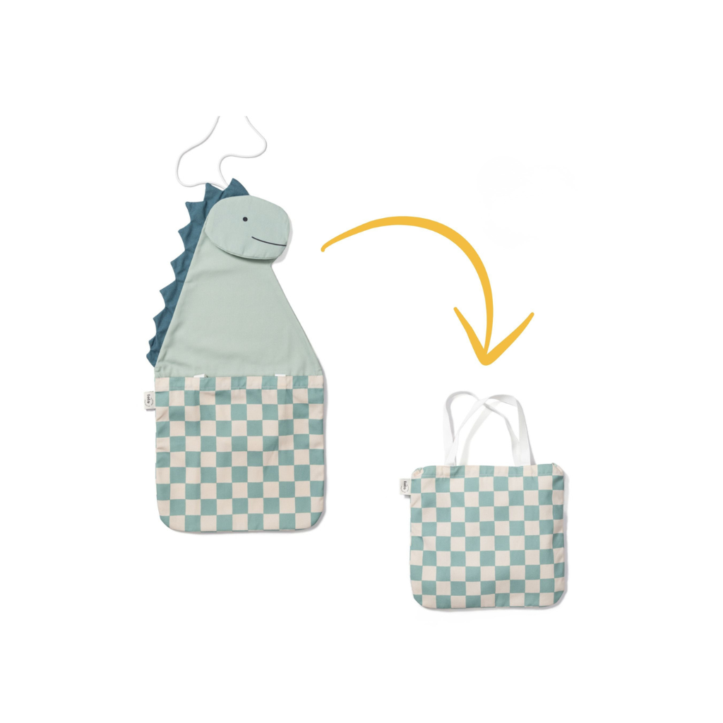 Play&Go Rangement Mural Et Sac Toto Dino Vert 