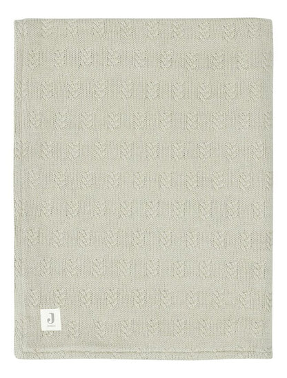 Jollein Couverture pour berceau ou parc Grain Knit Velour Olive Green 