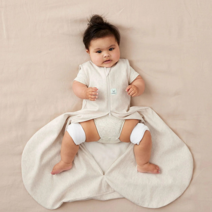 ErgoPouch Sac d'emmaillotage Cocoon Dysplasie de la hanche Oatmeal Marle 3-12m