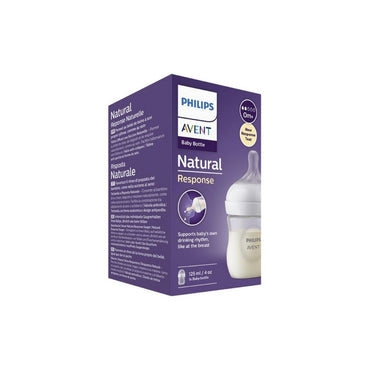 Philips AVENT Biberon Natural Response transparent 125 ml - 3 pièces