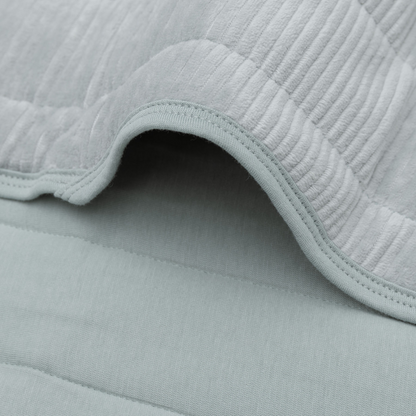 Jollein Couverture pour berceau Velvet Rib Sea Green 75 x 100 cm