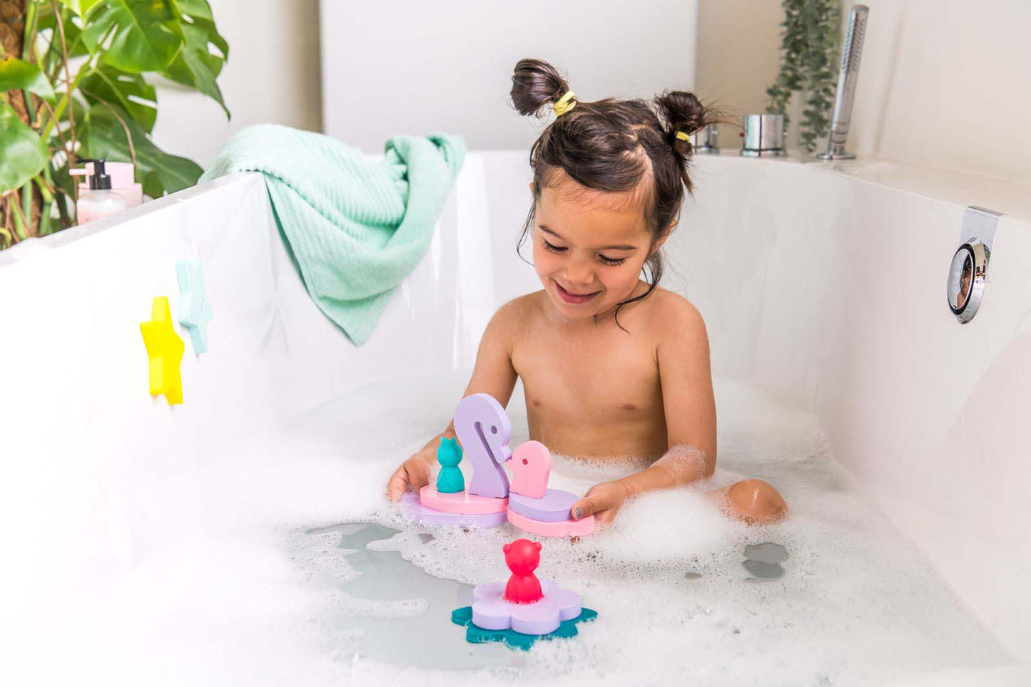 Quut Jouet de bain Puzzle Friends Fairy Pond - 12 pièces