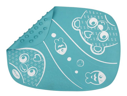 Playgro Tapis de bain antidérapant caoutchouc turquoise