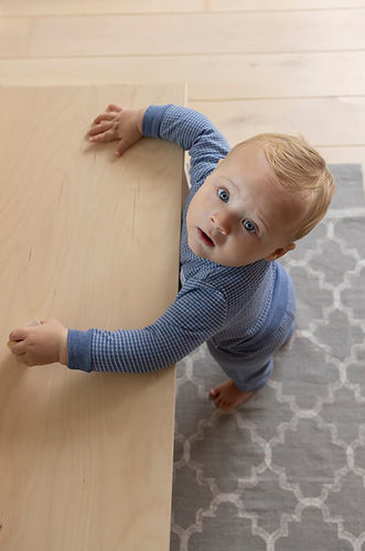 Feetje Pyjama Wafel Bleu Melange