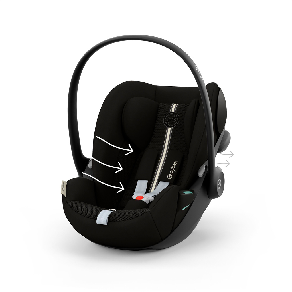 Cybex INFO Draagbare autostoel Cloud G i-Size Plus Moon Black