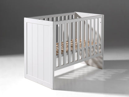 Jaxx 3-delige babykamer (bed + commode + kast met 2 deuren) Erik wit