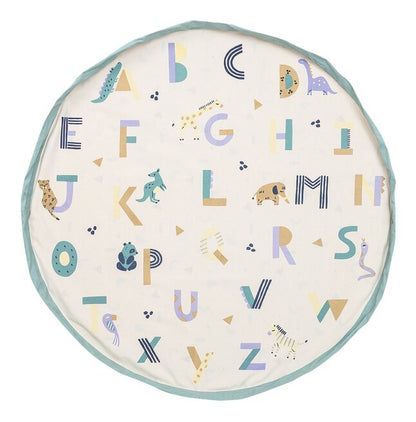 Play&Go Opbergzak/Speeldeken Printed Animal Alphabet