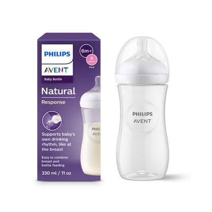 Philips AVENT Biberon Natural Response transparent 330 ml - 3 pièces