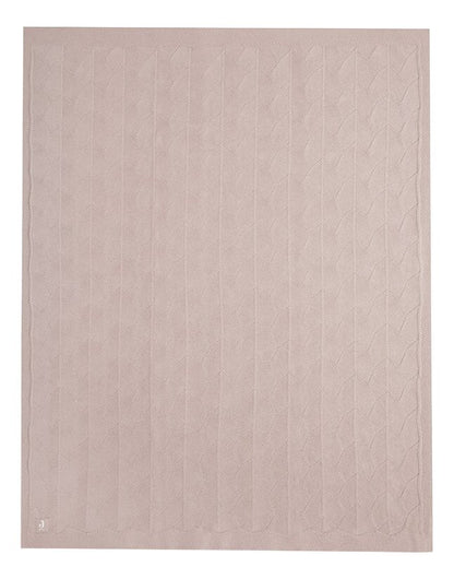 Jollein Couverture pour berceau ou parc Shell Knit Wild Rose