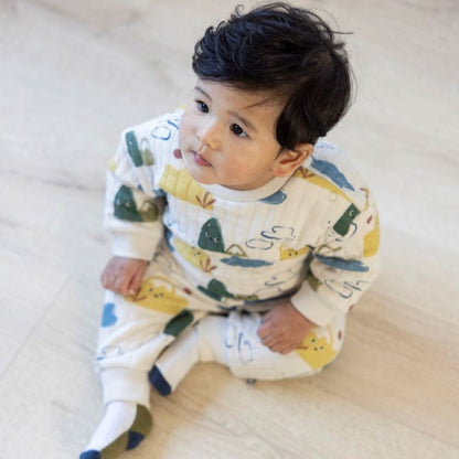 Feetje Sweater Mountain Sand met motief