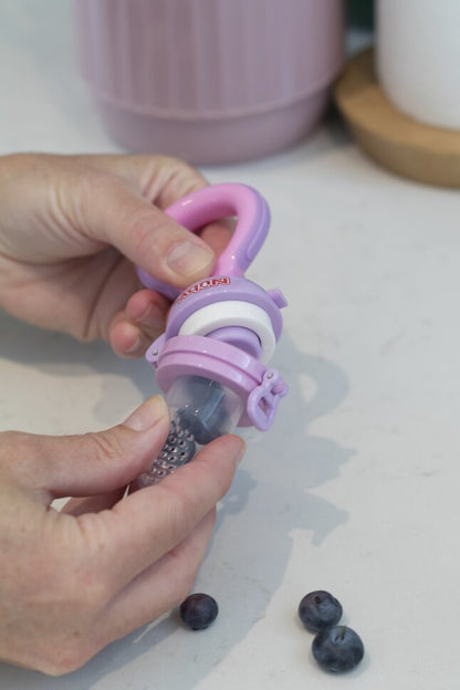 Nûby Grignoteur en silicone rose
