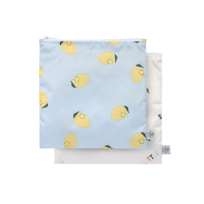 Lässig Sac à snack Happy Fruits Lemon - 2 pièces