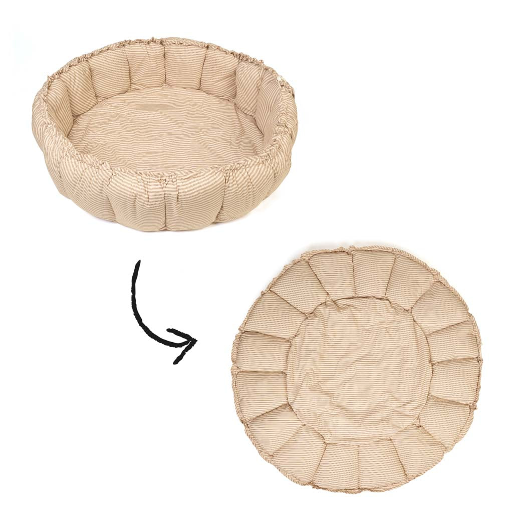 Play&Go Babymat Cocoon Bloom Stripes Brown