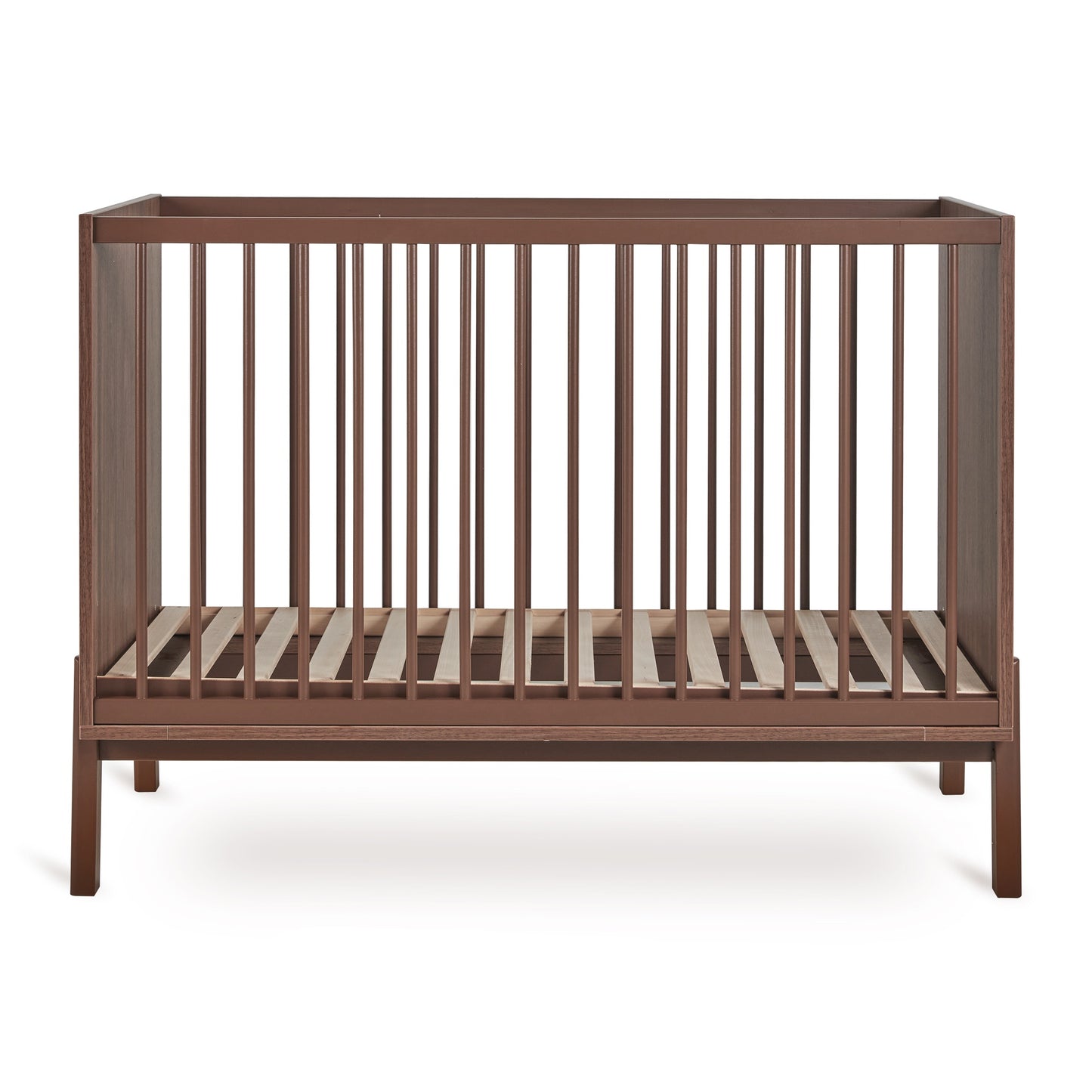 Quax Chambre de bebe 3 pièces (lit L 12 x Lg 6 cm - commode avec rallonge - armoire 3 portes) Ashi Chestnut
