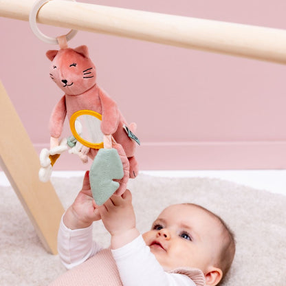 Trixie Baby Jouet d’éveil suspendu Mrs. Cat rose