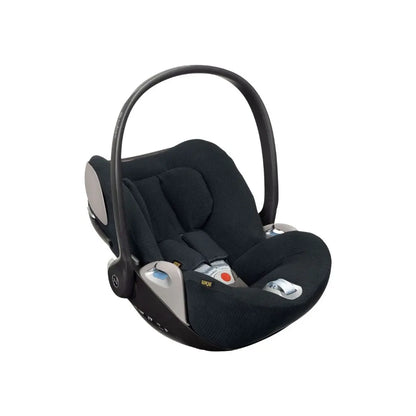 Ukje Housse de siège auto pour Cybex Cloud Z Z2 T Groupe 0 en tissu gaufré noir