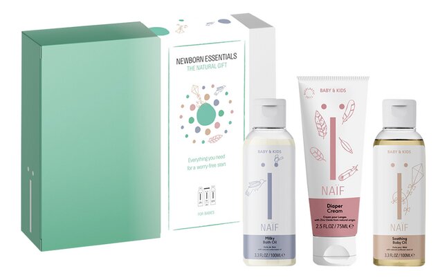 Découvrez le set de démarrage Naïf Newborn Essentials pour prendre soin ...