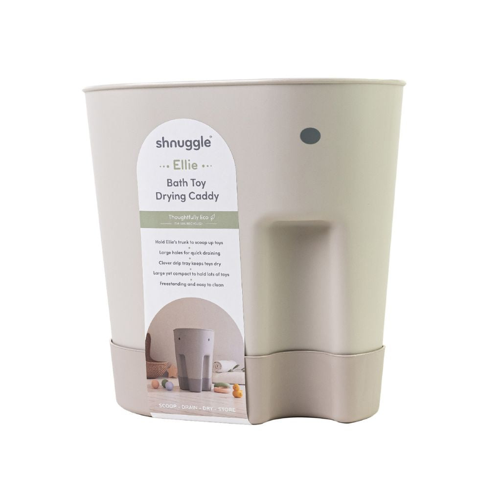 Shnuggle Ellie Bath Toy Caddy  - Taupe