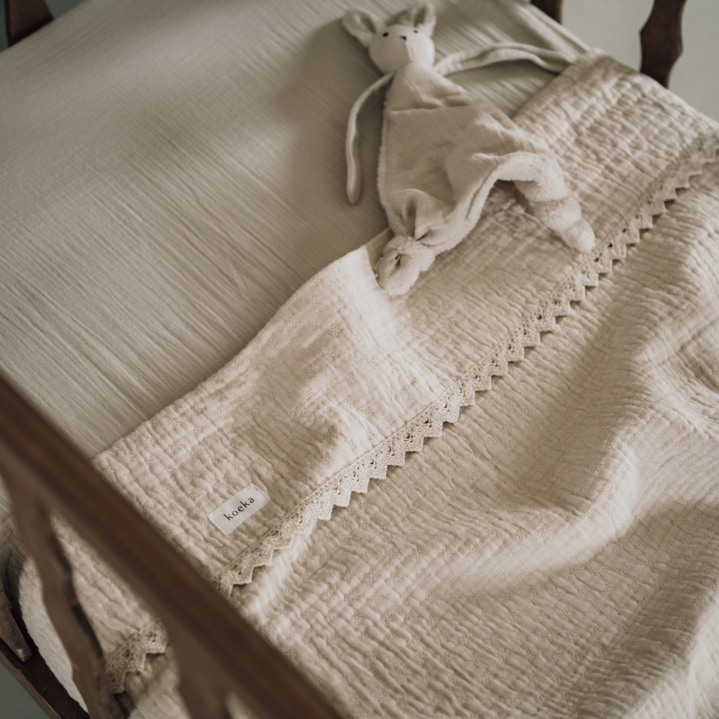Koeka Deken voor bed lace Elba 100 x 150 cm