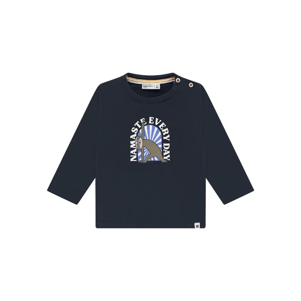 BabyFace T-shirt met lange mouwen nachtblauw
