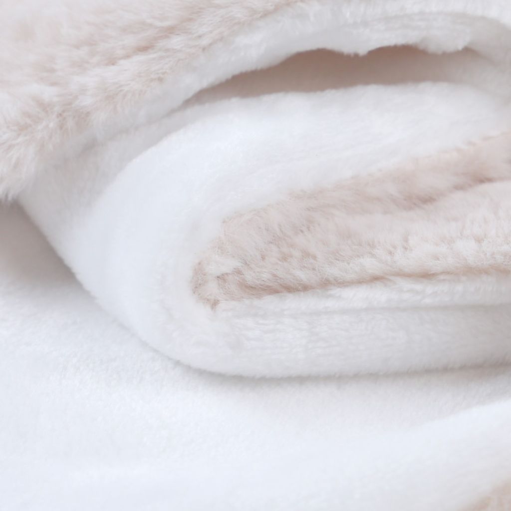 Noukie's Deken fake fur Beige 75 x 100 cm