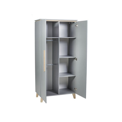 Transland Armoire 2 portes Steffi gris