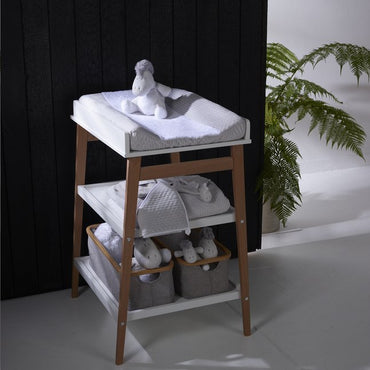Quax Table à langer Hip blanc-naturel