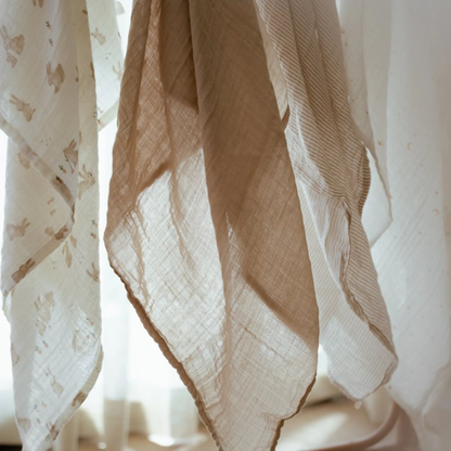 Little Dutch Swaddle doek hydrofiel Pure Soft Beige 120 cm