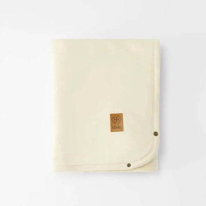 Cloby Couverture pour berceau, parc ou siège-auto multifonctionnel Teddy Off White
