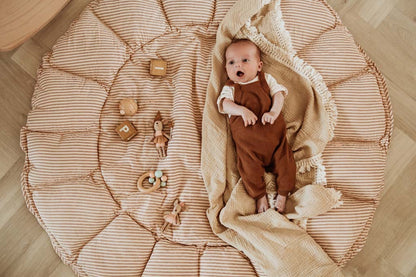Play&Go Babymat Cocoon Bloom Stripes Brown