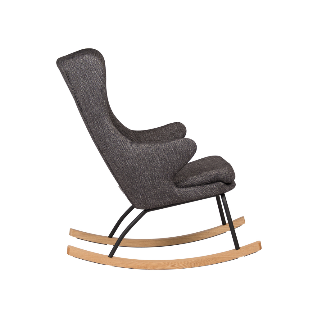 Quax Schommelstoel Rocking Chair De Luxe Adult Black