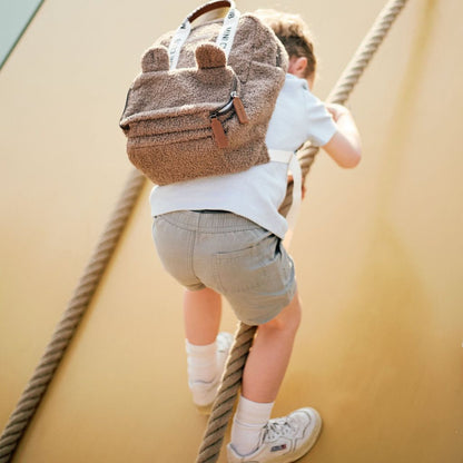 Childhome Sac à dos Mini Club Teddy Brun