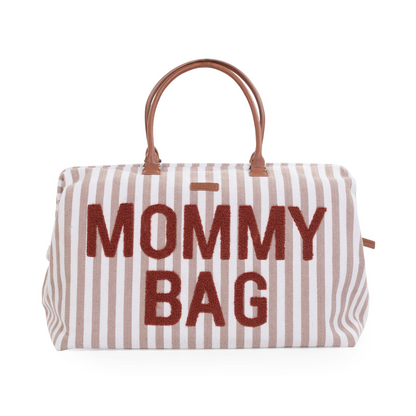 Childhome Verzorgingstas Mommy Gag strepen Nude/Terracotta