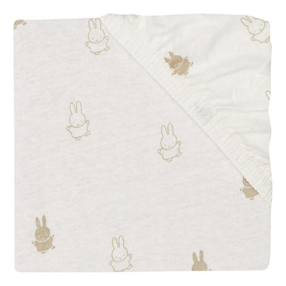 Jollein Drap-housse pour lit Miffy  Nougat Lg 60 x L 120 cm