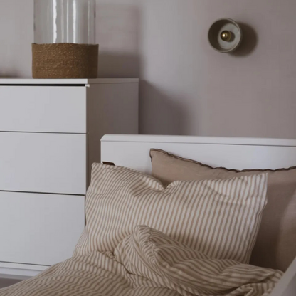 Quax 3-delige babykamer (meegroeibed L 140 x B 70 cm + commode met verlengstuk + kast met 3 deuren) Ashi Cream