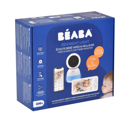 Beaba Babyphone avec camera Zen Premium Night Light blanc