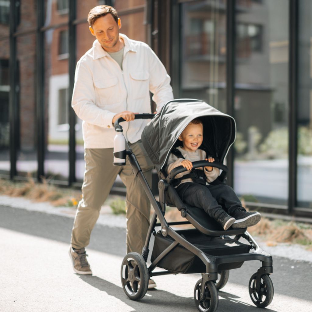 Thule Kinderwagen Sleek2 + Draagmand Black