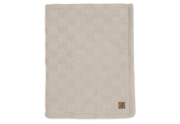 Jollein Couverture pour berceau Box Knit Warm Sand/Velvet 75 x 100 cm