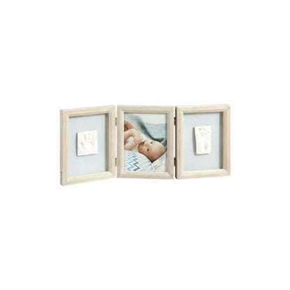 Baby Art Cadre 3 parties avec empreinte My Baby Touch stormy