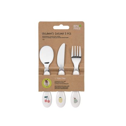 Lässig Fourchette, cuillère et couteau Happy Fruits