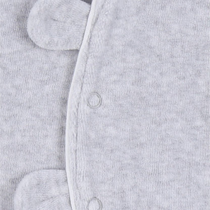 Noukie's Pyjama Fluweel Grijs