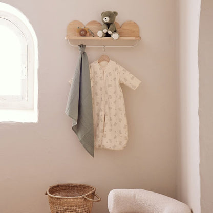 Noukie's Slaapzak met  afritsbare mouwen katoen Fluffy & Orso 70 cm