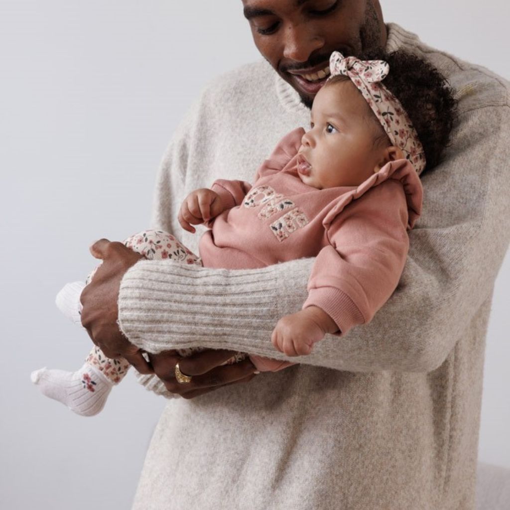 Feetje Sweater - Woodland Bloom Mauve Meisje