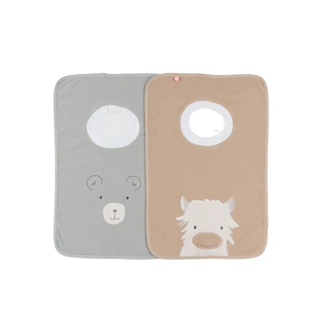 Noukie's Bavoirs Fluffy & Orso - 2 pièces