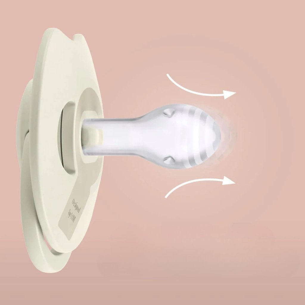 Difrax Fopspeen 0-6m LOVI Dynamic Prime coco/pistachio - 2 stuks