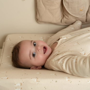 Little Dutch Sac de couchage d'hiver Little Goose beige 90 cm