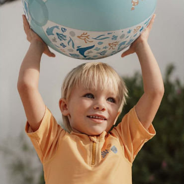 Little Dutch Ballon de plage Ocean Dreams Bleu 35 cm